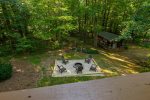 View of Fire Pit Area from Deck